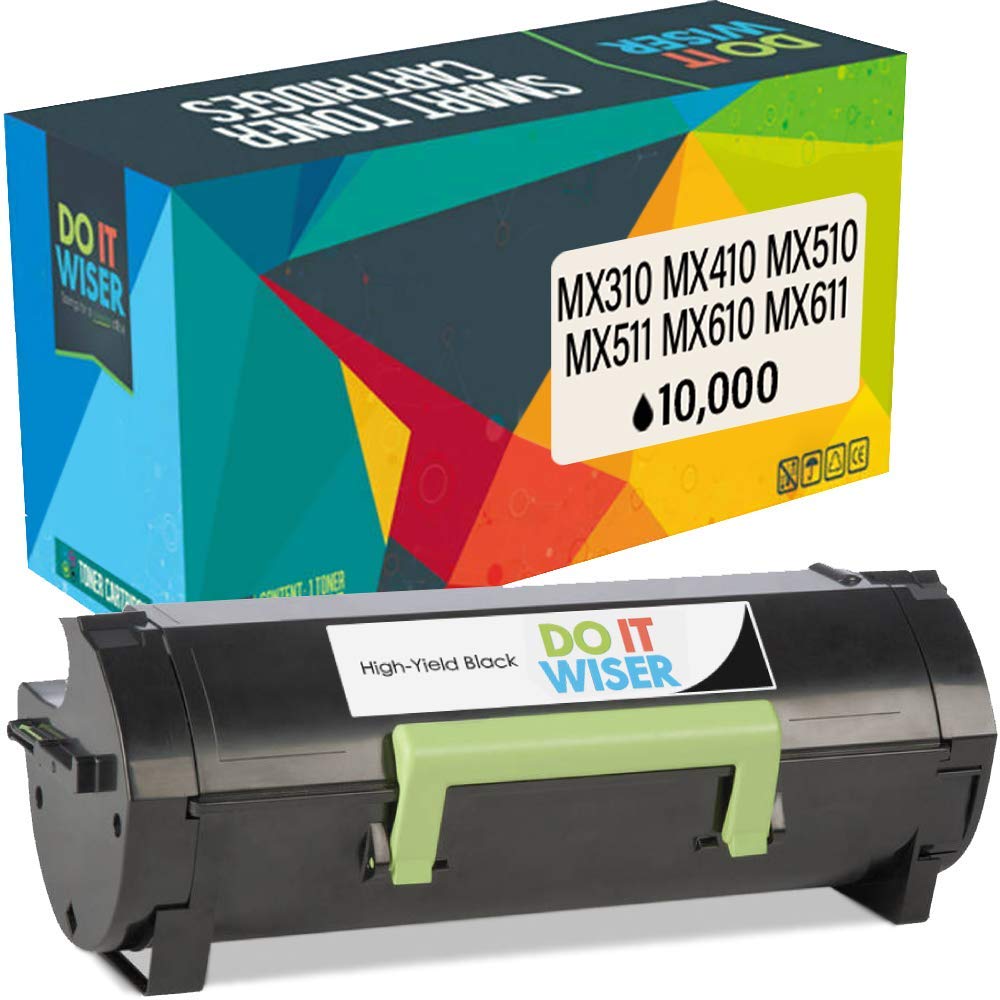 Do it wiserCompatible Toner Cartridge Replacement for Lexmark 60F2H00, MX310 MX410 MX510 MX511 MX610 MX611 (Black)