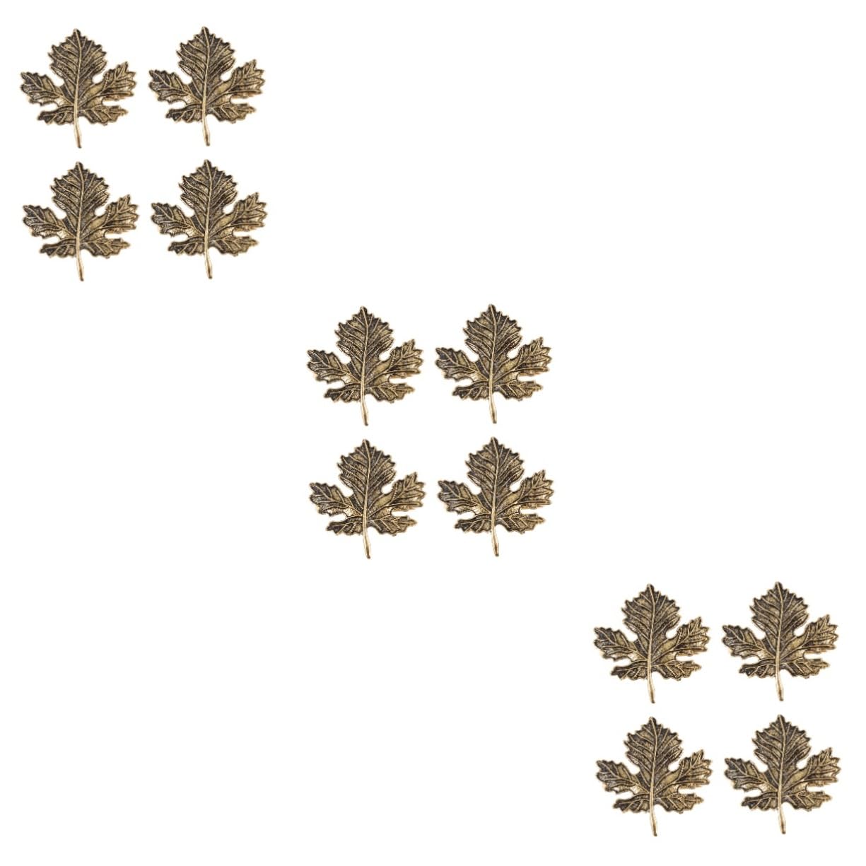 ABOOFAN 3 Sets Elegante Ahornblatt-servietten Thanksgiving-tischdekoration Blattform Serviettenhalter 4 Stück X 3