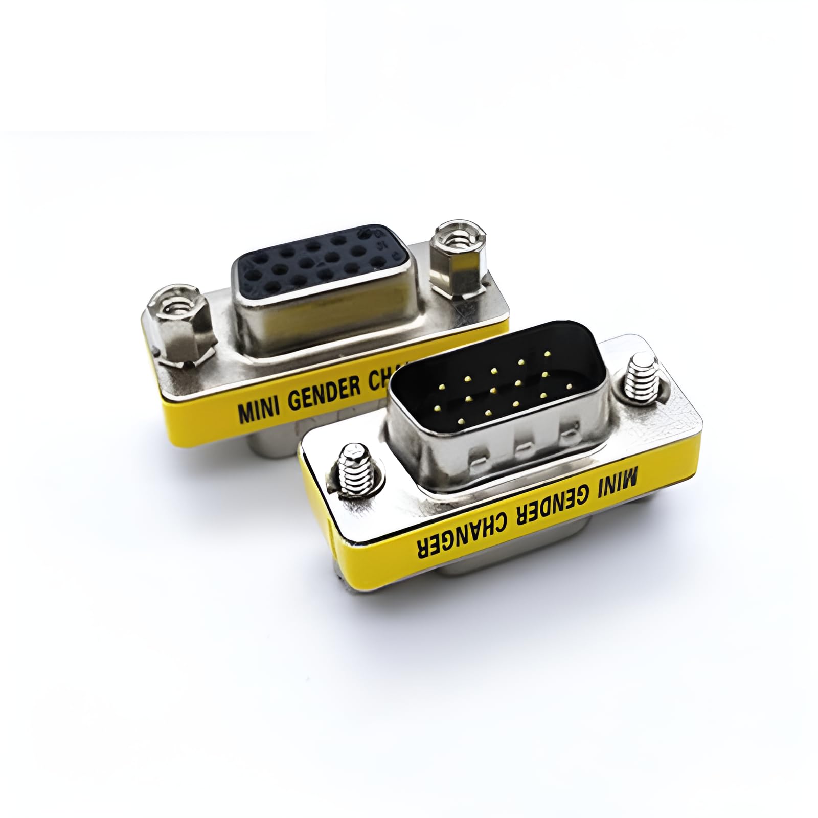 fdealz [ 2 Pieces VGA M/F Coupler, HD15 VGA SVGA Male to Female Mini Gender Changer Coupler Adapter HD-15 (Female to Male) (B0BBSJ6Y3B) Amazon Price History, Amazon Price Tracker