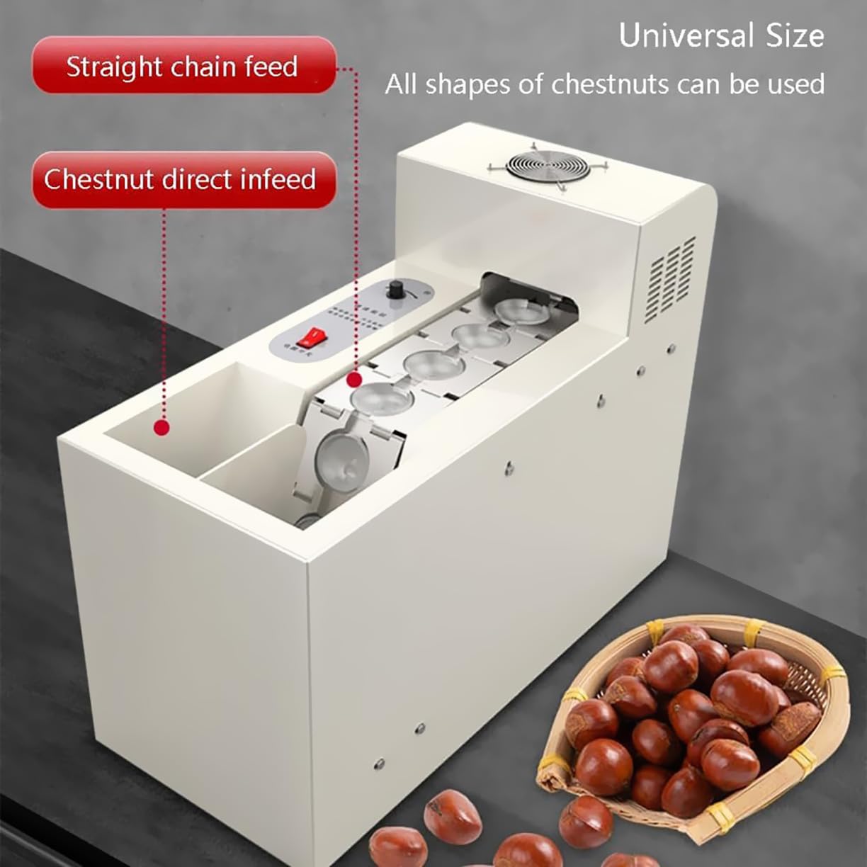 ミックスサイズ　5キロ　栗 Amazon.co.jp: 電気栗割り機、栗殻むき機、開く速度は調整可能