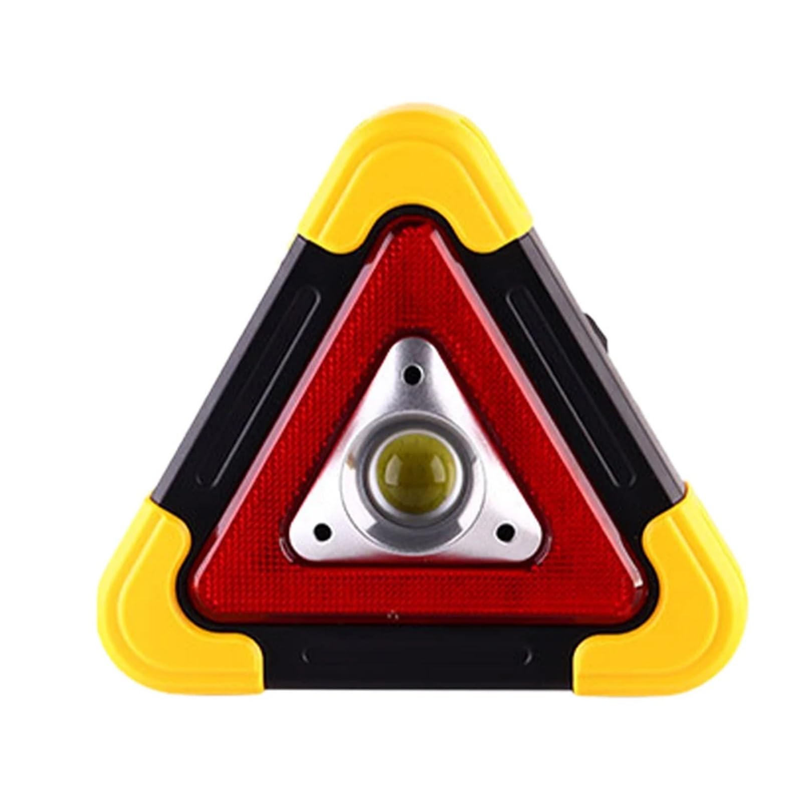 Warndreieck Dreieckiges Warnschild, dreieckiges Auto-Arbeitslicht, Verkehrssicherheit, Notfall-Pannen-Alarmlampe, tragbar