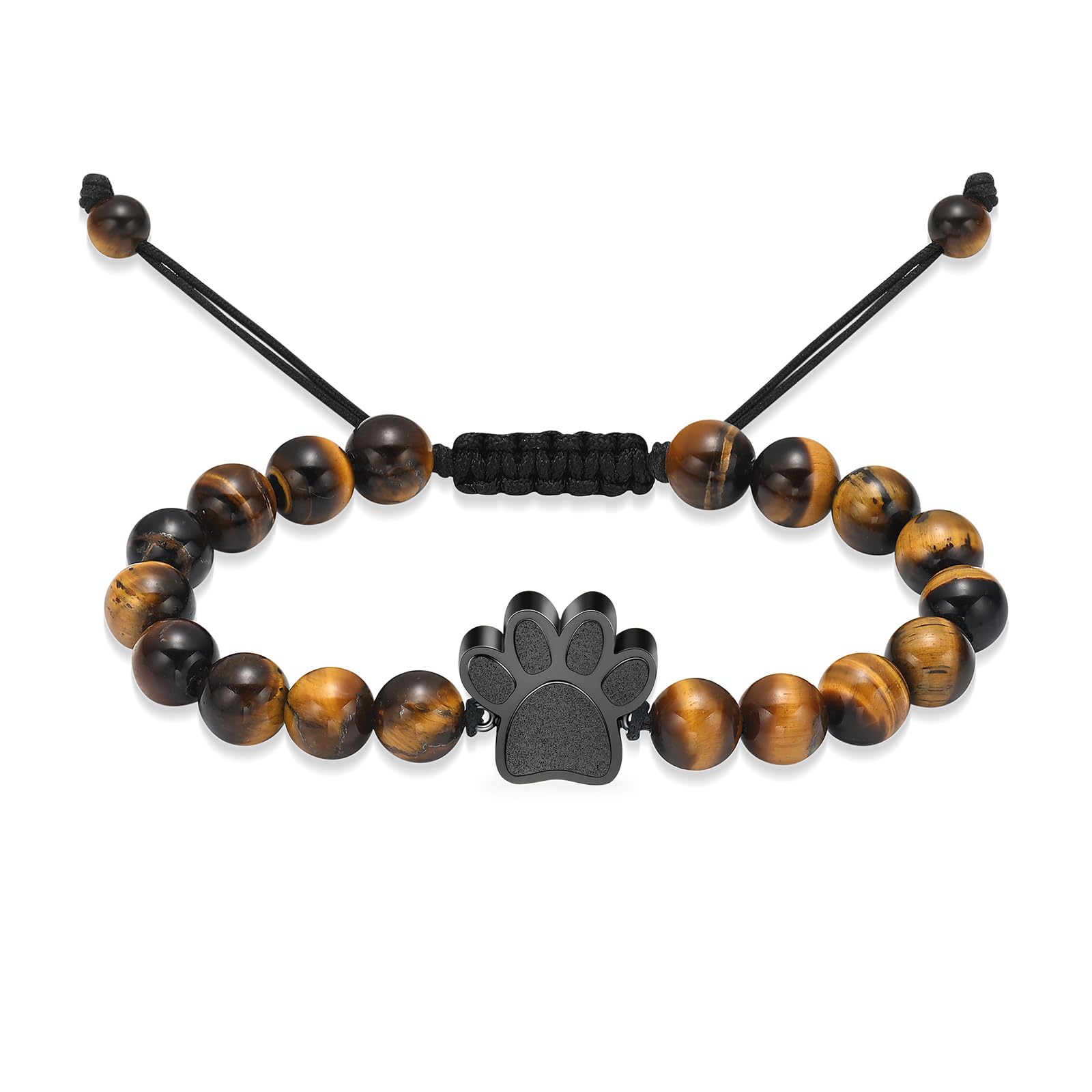 constantlife Cremation Bracelet for Pets Ashes - Dog Paw Pendant Bangle Stainless Steel Memorial Urn Jewelry