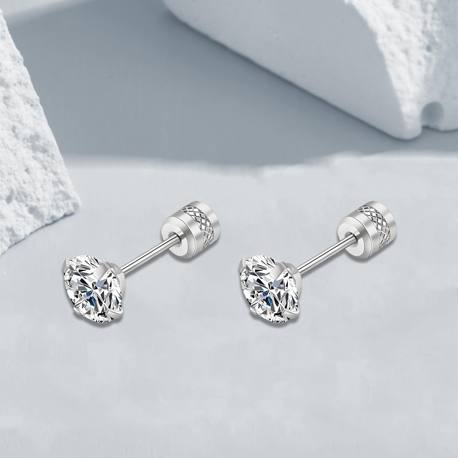jewellry Cyrkonia hipoalergiczny Stud 20G dla kobiet mężczyzn dziewczyny oświadczenie chrząstka ze stali nierdzewnej Tragus Helix Piercing zestaw biżuterii jewelry