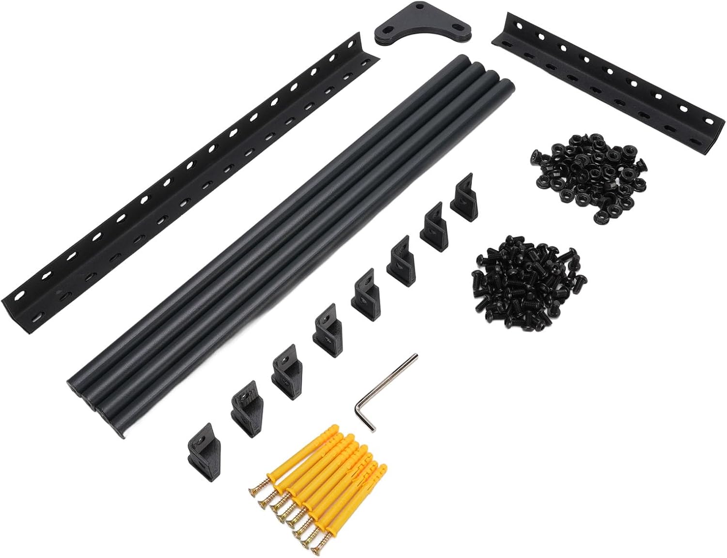 Fafeicy Wall Mount Filament Rack 3D Printer Filament Storage Shelf Aluminum Alloy Spool Organizer Holds 12 Rolls for 200mm Diameter Filament Spools