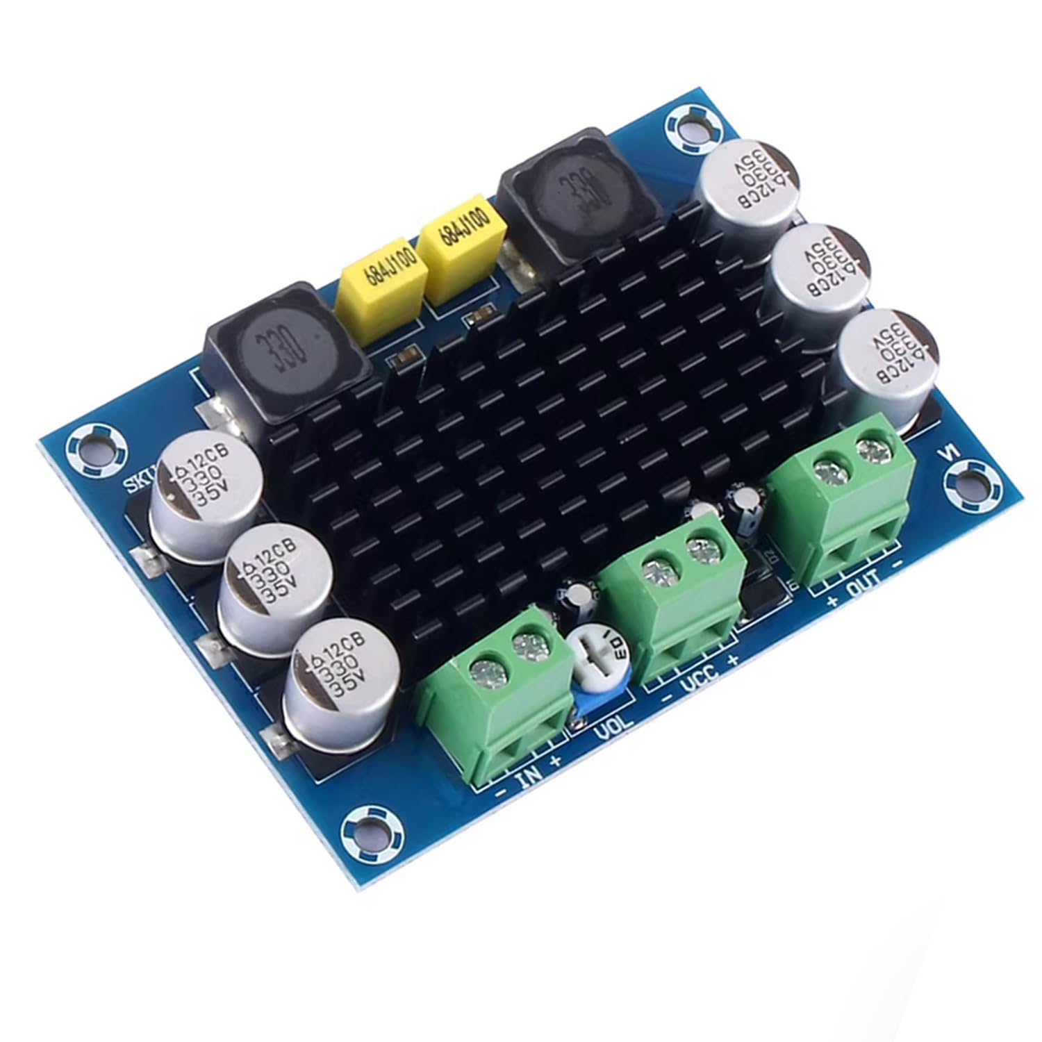 TPA3116 100W Audio Amplifier Board TPA3116DA Mono Channel Digital Audio Amplifier Board High Power AMP Module TPA3116D2A 1 Channel DC 12-24V
