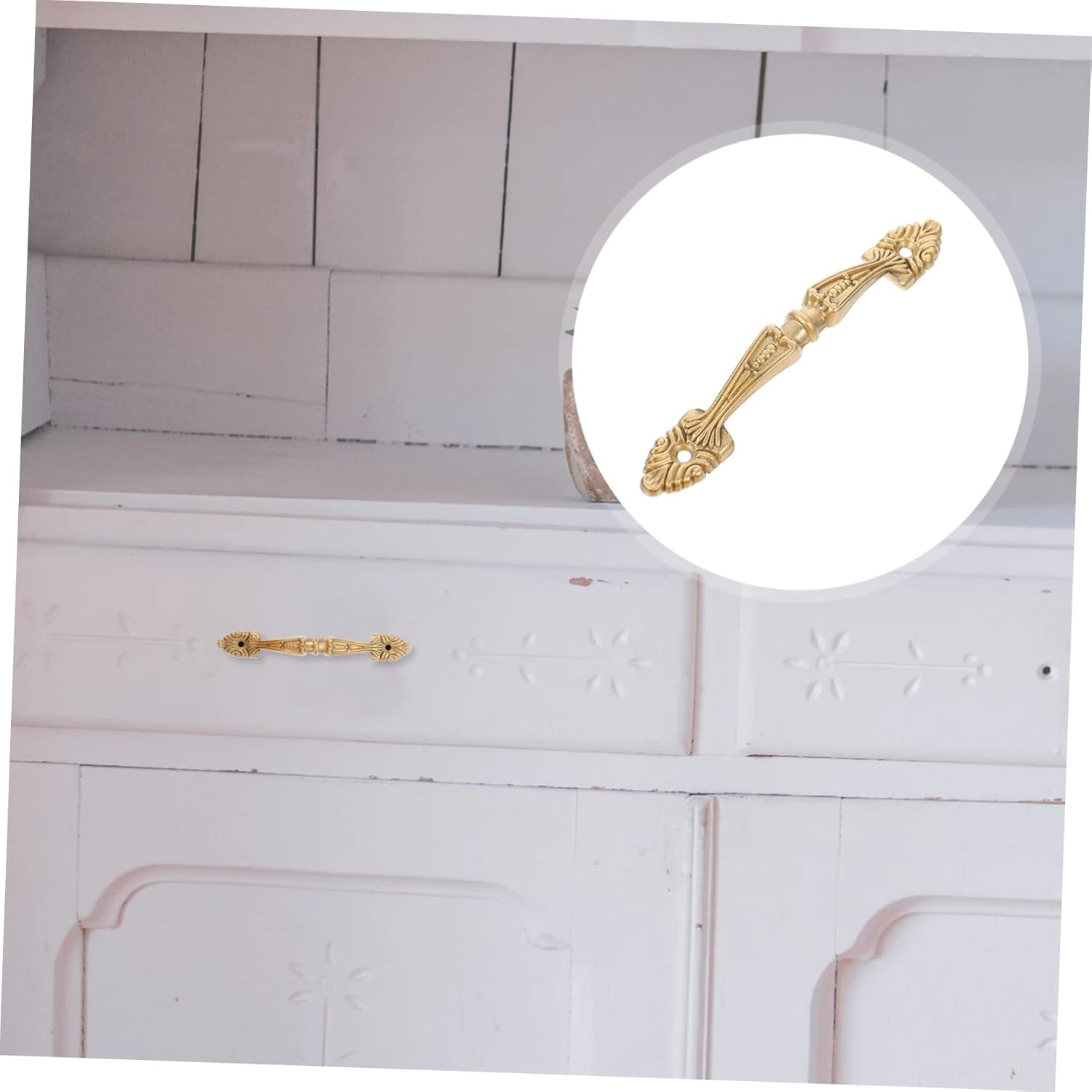 DOITOOL 1 Set Cabinet Door Drawer Handle Cabinet Dresser Cupboard Handles Antique Dresser Metal Cabinet Handles Wardrobe Knob Wardrobe Handles European Style Handle European Style Puller