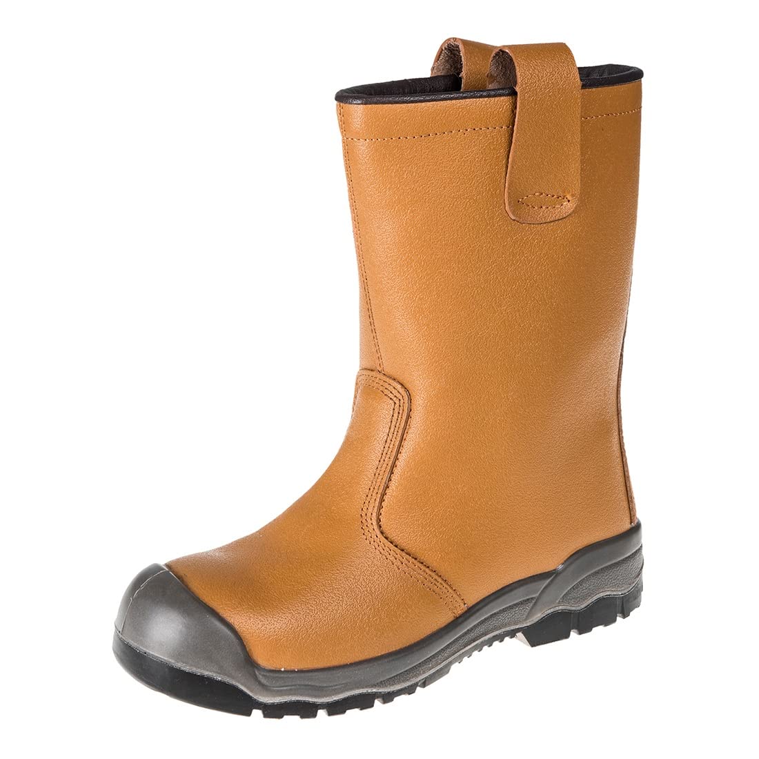 Portwest Bota Steelite Rigger S1P Ci (Con Puntera Anti-Arañazos), Tamaño: 40, Color: Canela, FW13TAR40