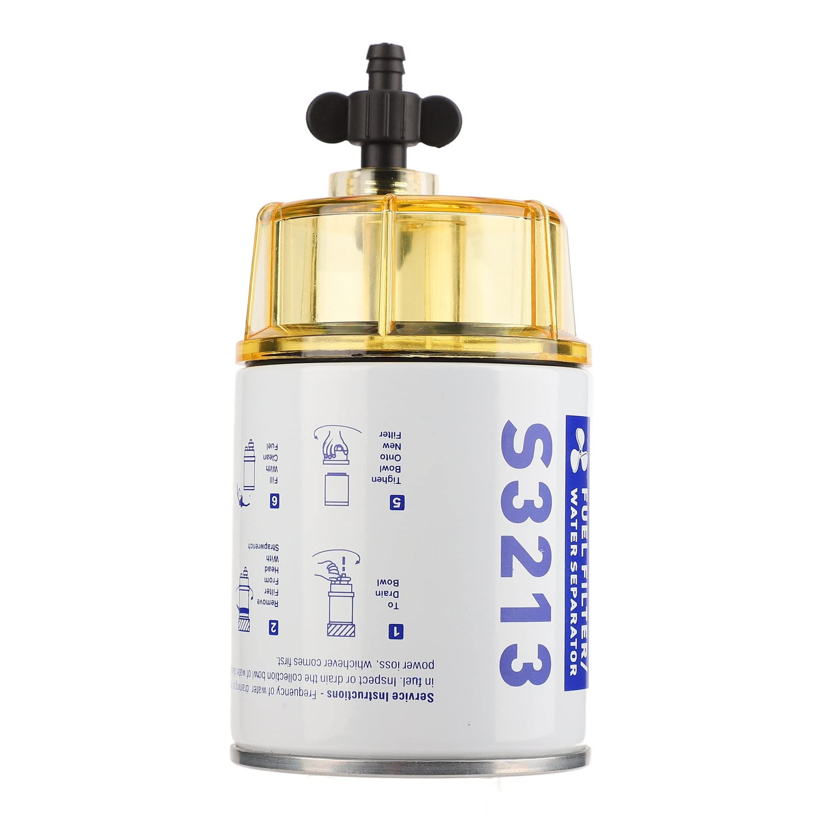 Filtro Carburante Separatore Acqua Carburante Marino Sostituzione Kit Separatore Mercury Marine con Anelli di Tenuta Per Motore Fuoribordo Yacht S3213