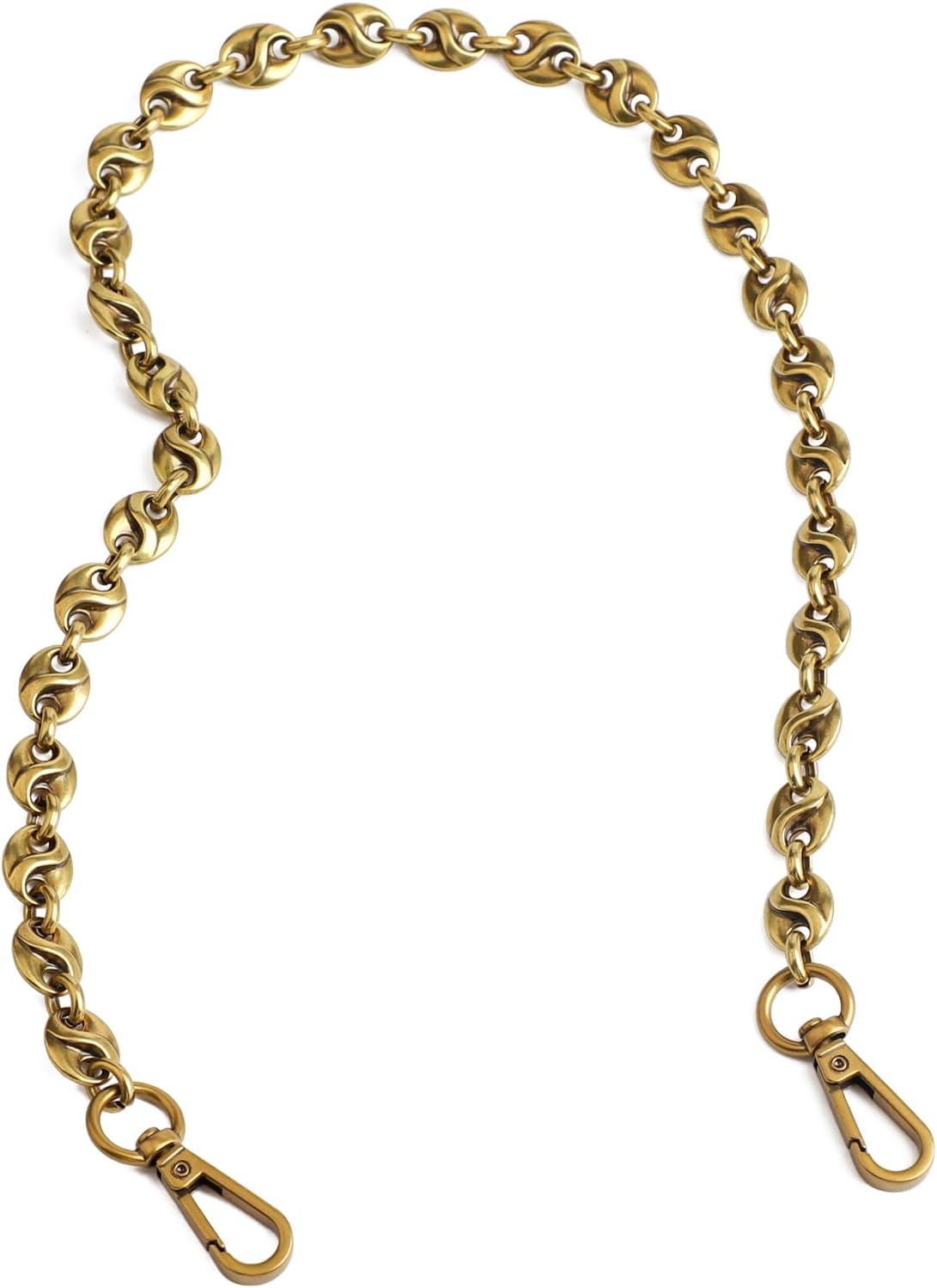 Beaulegan Luxury Purse Chain Handle Strap Replacement for Shoulder Crossbody Bag or Handbag, 23.6 Inch Long(Brass)