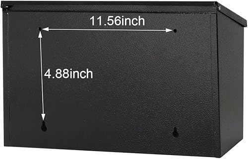 Vista 58 de Buzones con cerradura montados en la pared verticales – Buzones Jssmst con cerradura de llave de capacidad media, cubierta de acero galvanizado a