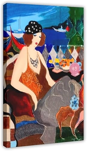 Itzchak Tarkay TheBeautiful - Póster artístico de pintura al óleo con 28 lienzos para decoración de pared, pintura para sala de estar, dormitorio,