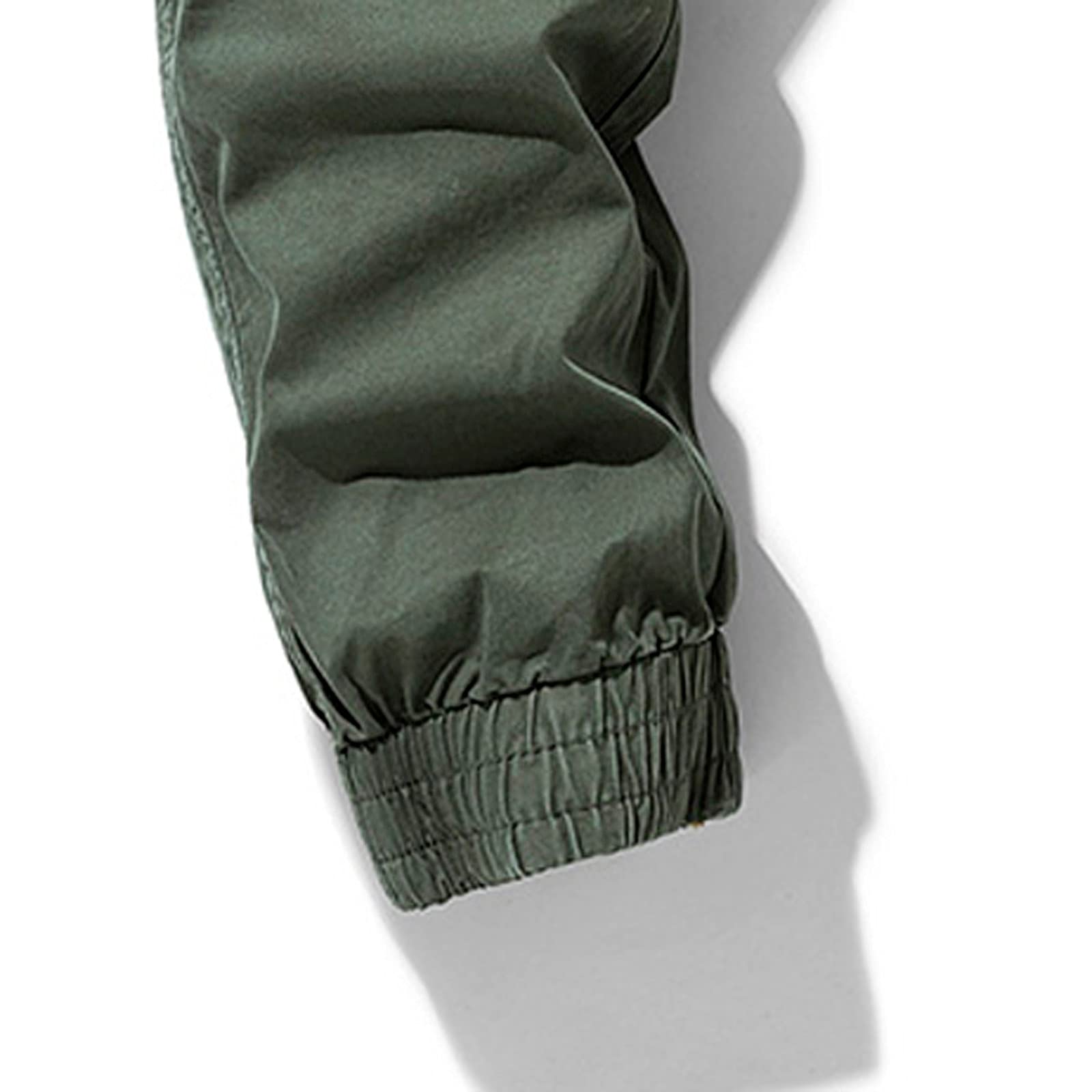 Generisch Moda per gli uomini casual a vita media pantaloni a matita fissa lunghezza intera citazione off pantaloni da trekking uomo