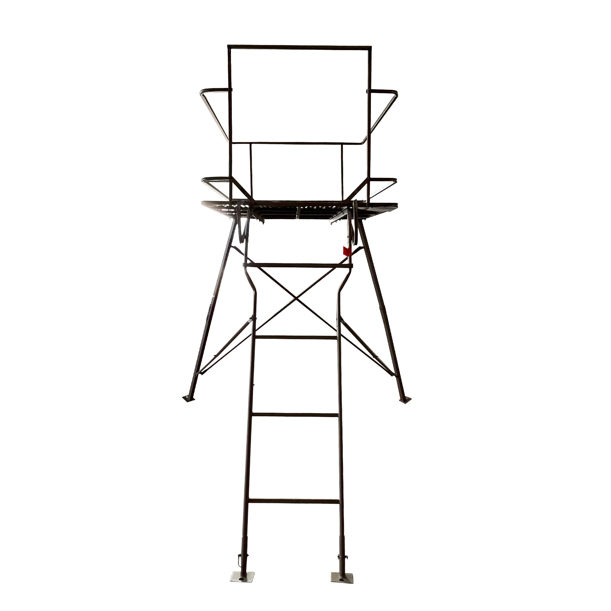 6 Foot Tripod Hunting Tower Blind, 2-Person Stand Elevated, 4' x 4' Platform for Deer Hunting, Antelope and Elk, Camouflage