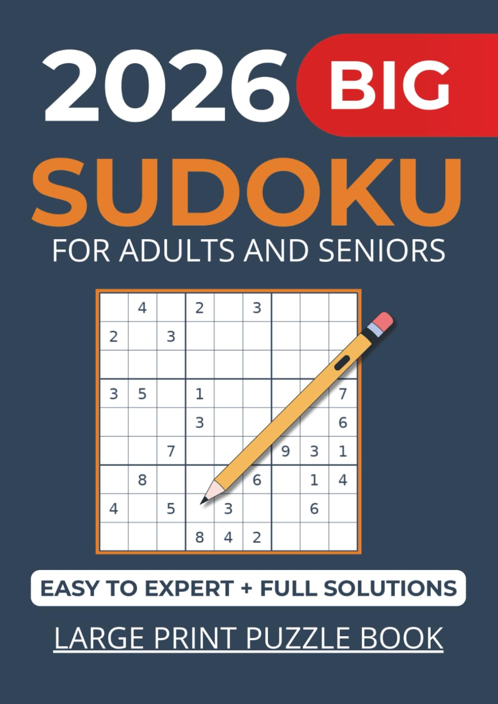 Sudoku Puzzle Book for Adults and Seniors - 200 Large Print Puzzles:: Easy to Expert Levels with Complete Solutions - A4 Format for Maximum Clarity and Comfort