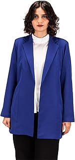 بليزر مفتوح من الأمام بأكمام طويلة