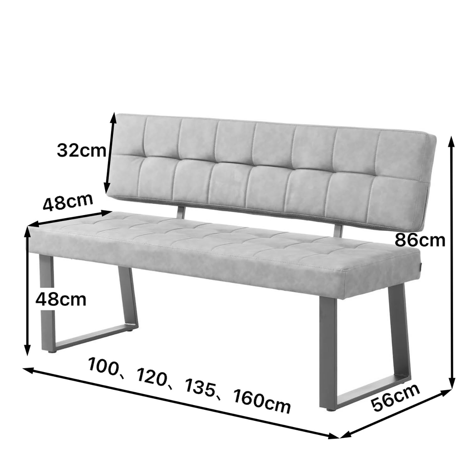 B&D home Banc Sigfrid Banc d’Angle avec Dossier Microfibre Anthracite Mousse Froide 140 cm
