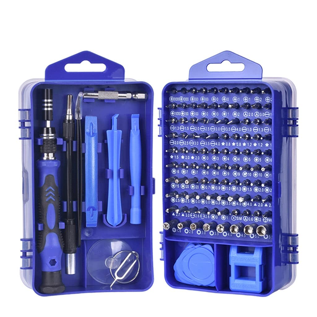 Kit de Herramientas de reparación de teléfonos, Juego de Destornilladores de precisión 115 en 1, Puntas de Destornillador hexagonales Torx magnéticas, Herramientas múltiples aisladas