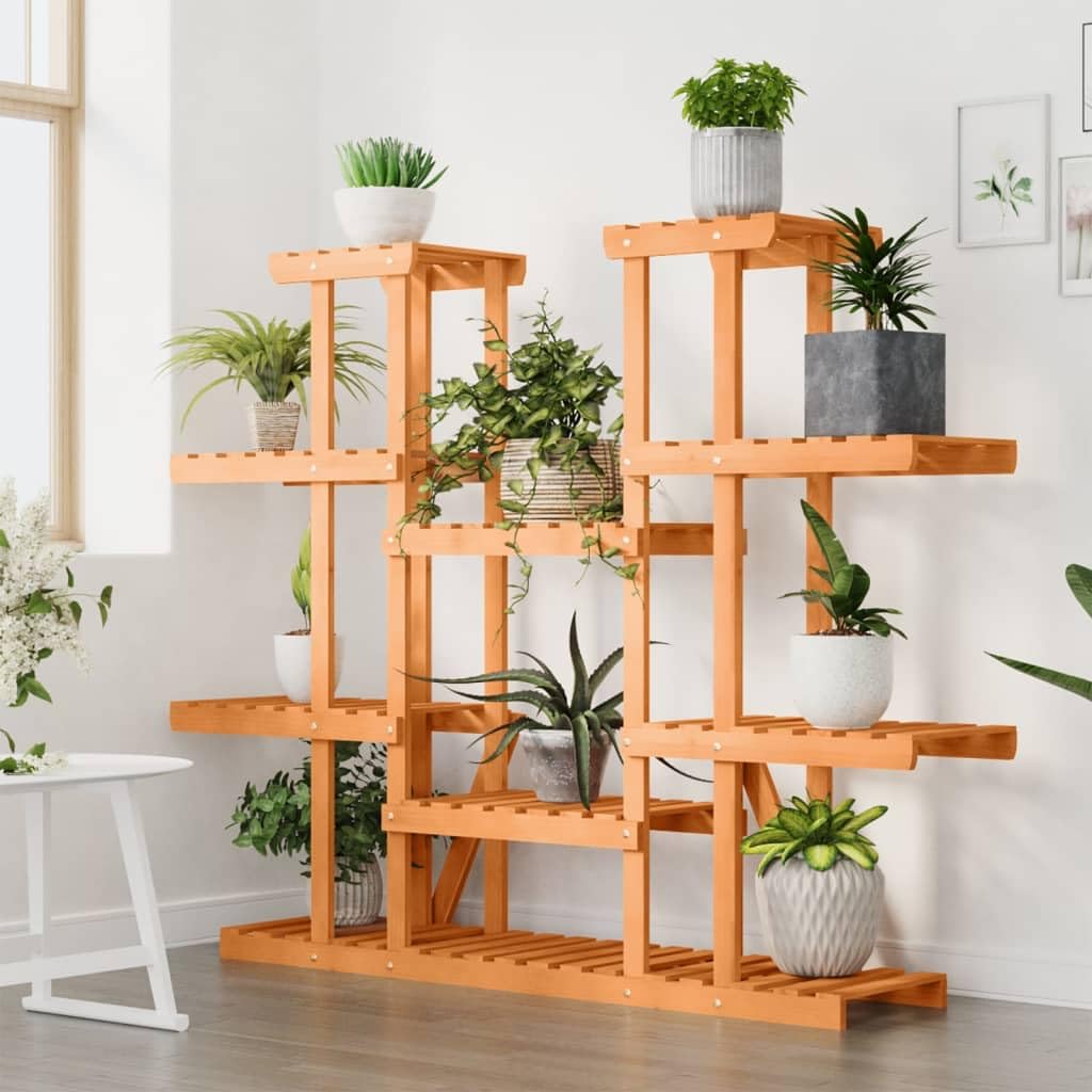 Portafiori in Legno Massello di Abete 110x25x110,5 cm con Supporto Tutore per Piante e Fiori, Graticcio Traliccio Spalliera per Giardino Balcone Serra