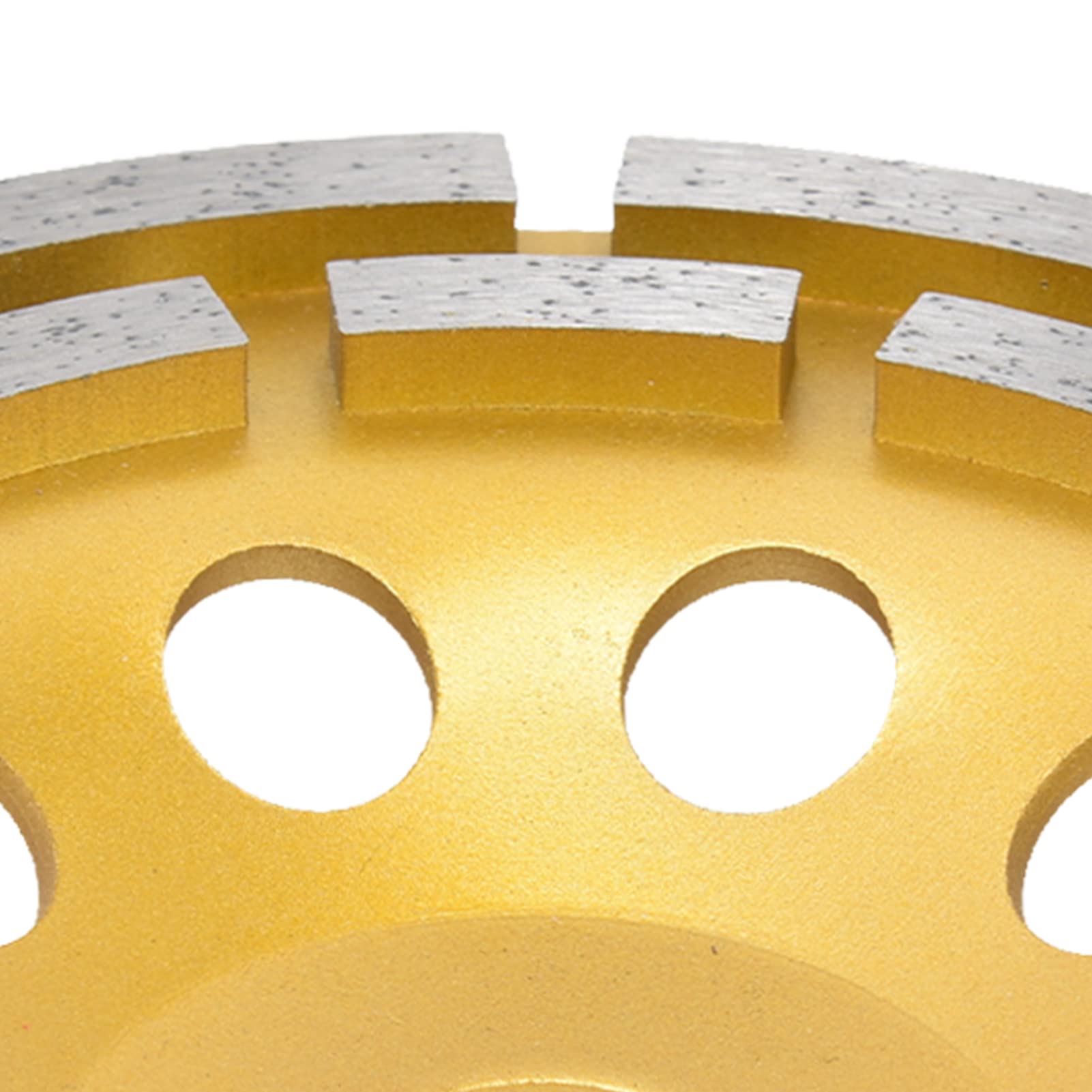 Dioche Ponceuse de Sol pour Meule Diamantée – Meule Diamantée à Haute Concentration, à Béton à Double Rangée pour une Coupe Efficace du Granit, du Marbre et de la Maçonnerie (180mm)