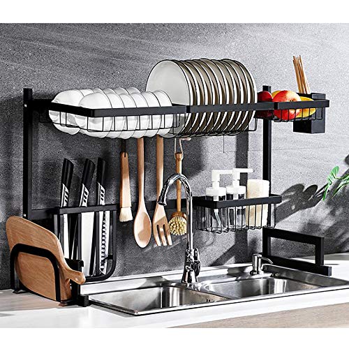 Abtropfgestell Geschirr Abtropfregal Abtropfkorb Geschirrtrockner, 85 * 32 * 52 cm