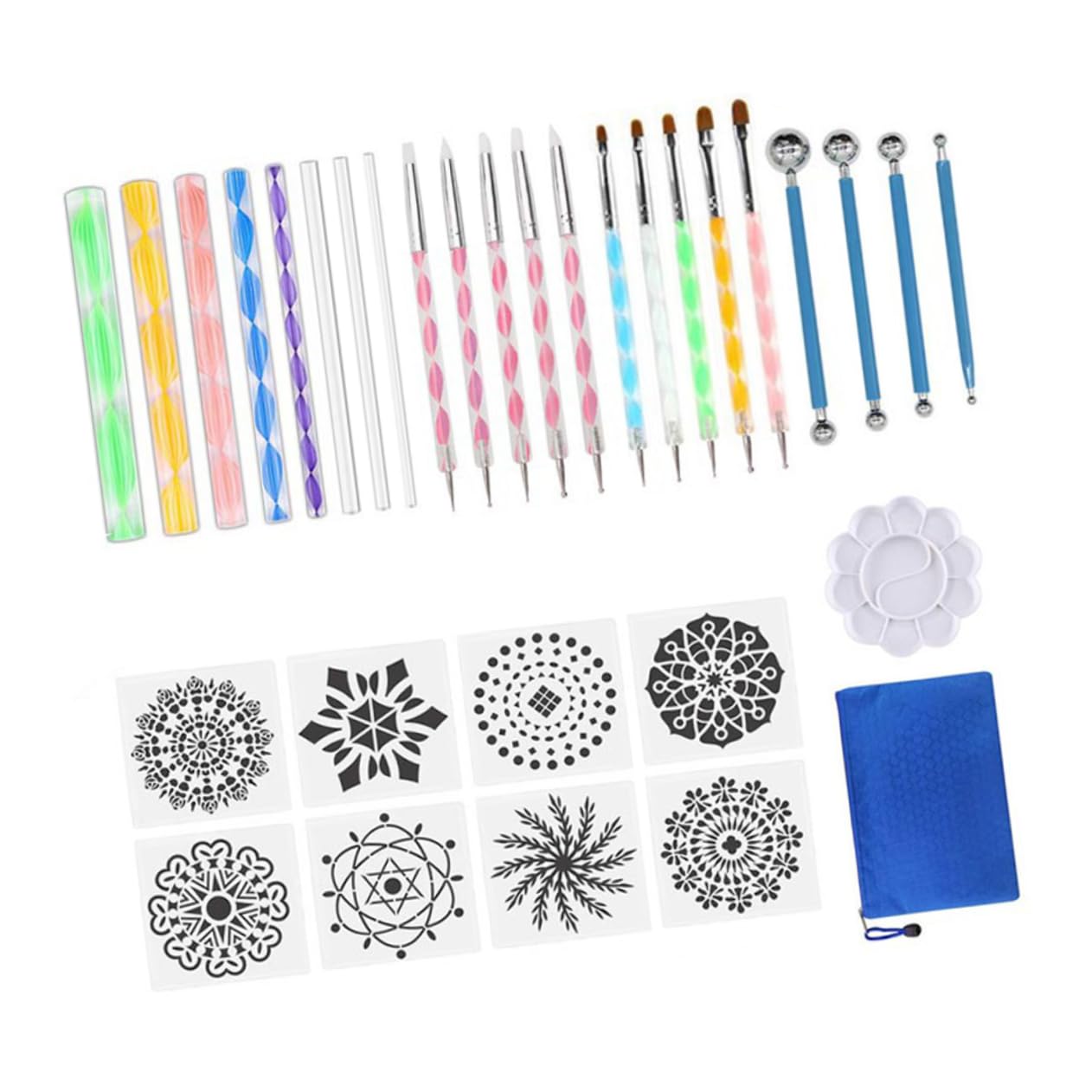 SEWACC Kit D’Outils de Mandala 32 Pièces pour Famille et Enseignants