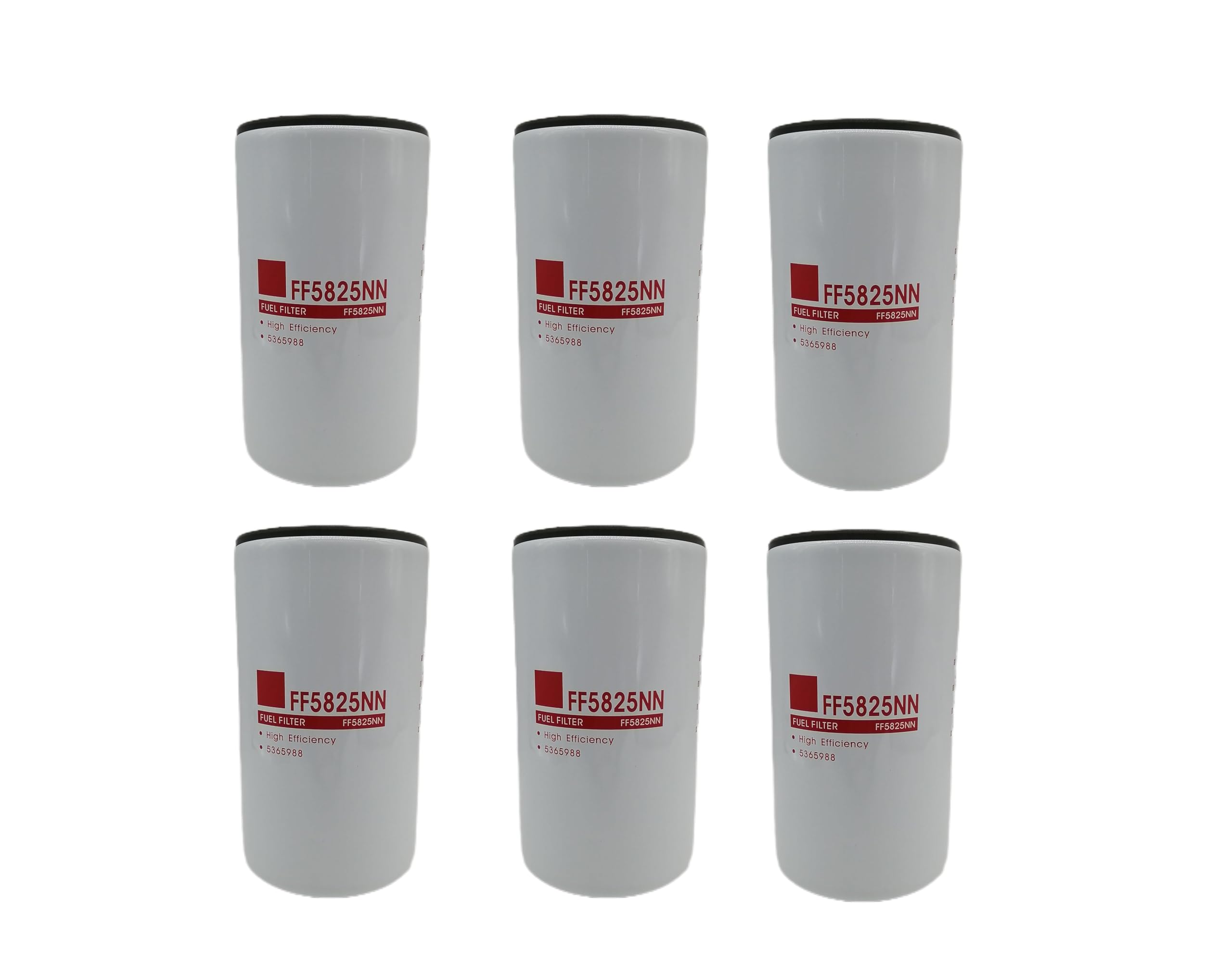 BANGTE 6/Pack FF5825NN Fuel Filter Replacement For Cummins 5365988