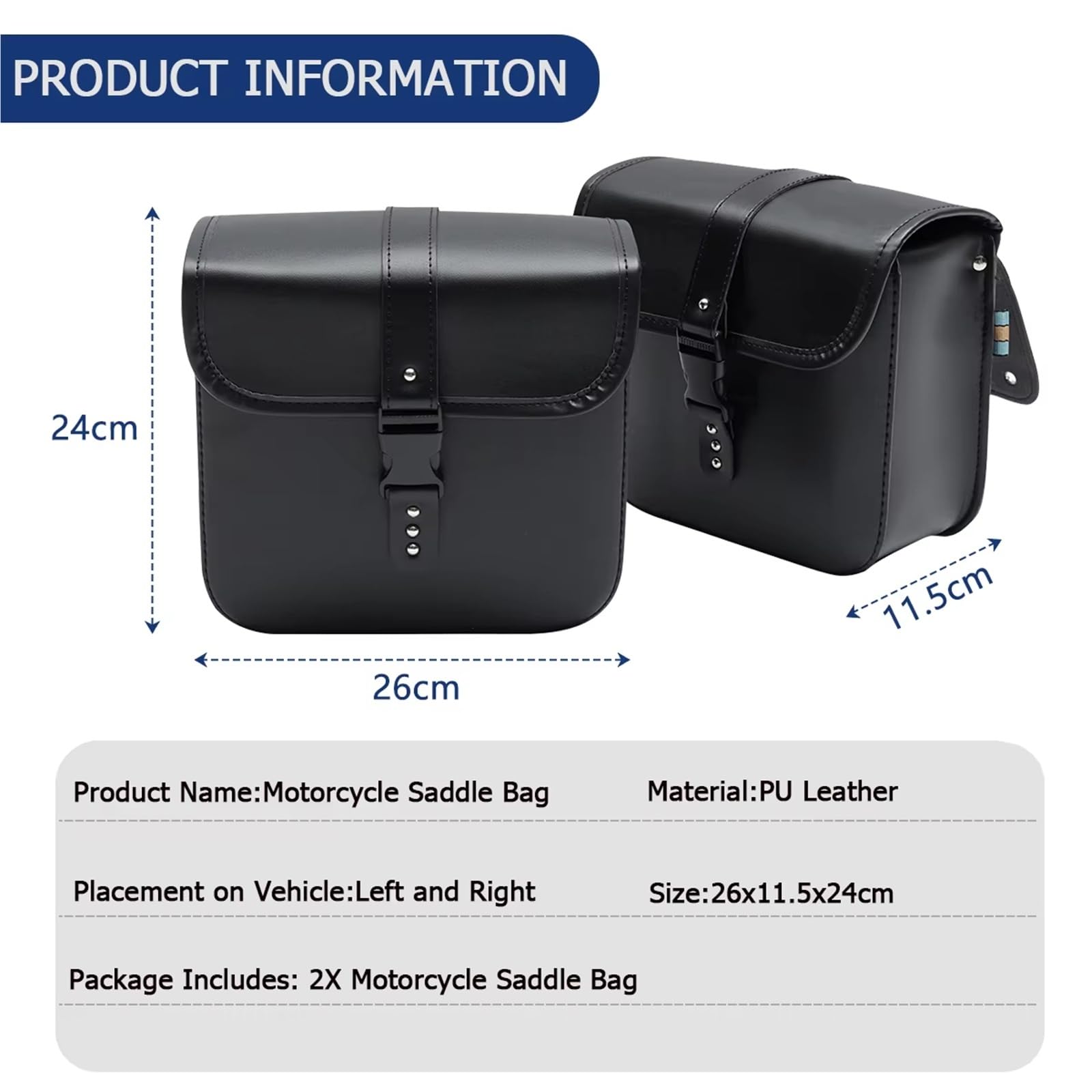 Moto Sacoche Selle Paire De Sacoches Selle Universelles Pour Moto Pour Suzuki Rangement Latéral À Outils Pour Fourche