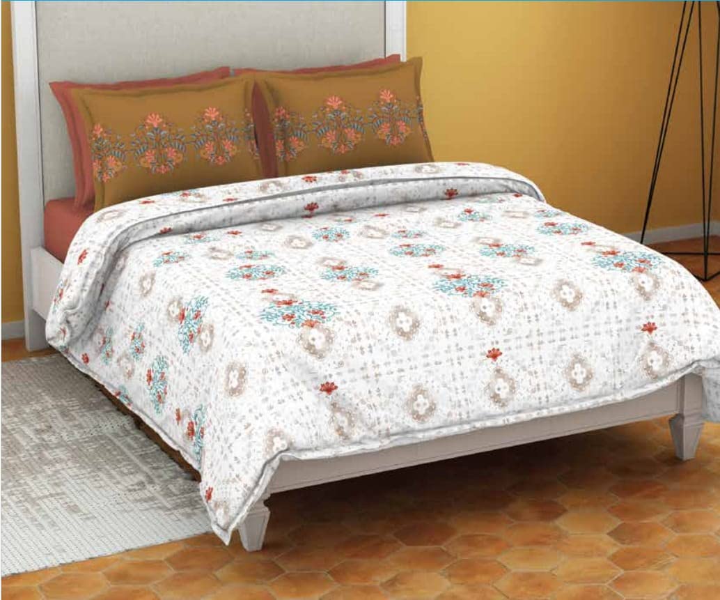 Welspun Estaa 100 Cotton Premium King Size Bedsheets with Attractive