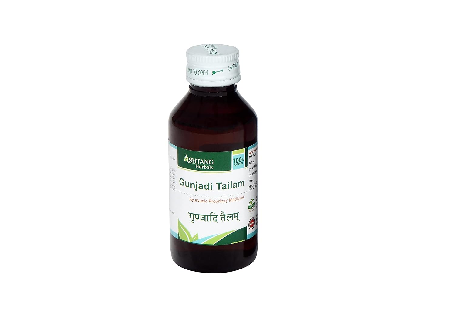 ASHTANG Herbals Gunjadi Tailam (100 ML) - Review, Price and Buying Guide