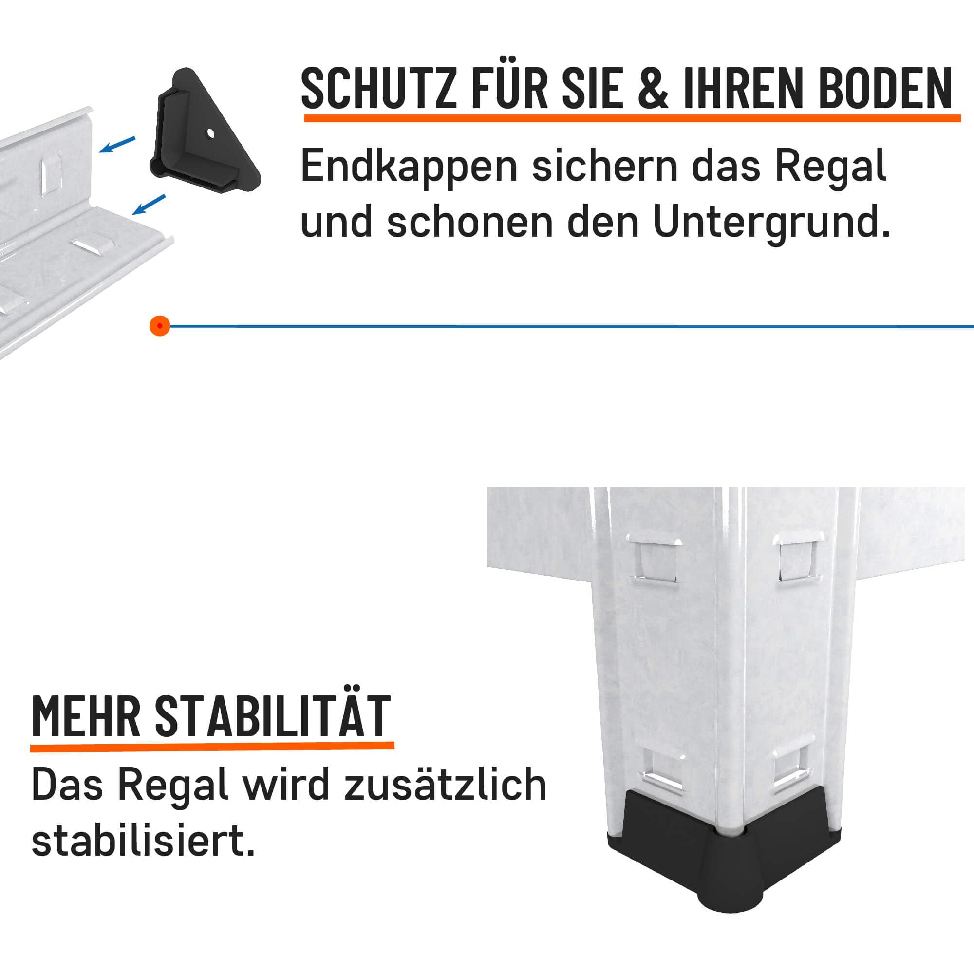 Schwerlastregal 750 kg Tragkraft, 200x100x50 cm, Steckregal mit 5 MDF-Böden, Metallregal, Garagenregal oder Lagerregal, Kellerregal, Lastenregal, Werkstattregal Verzinkt