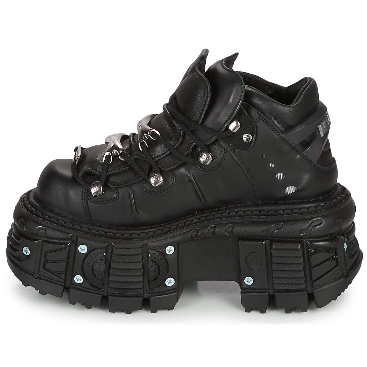 New Rock Botines Piel Militar Original Plataforma M.TANK106-C2 (Numeric_40)