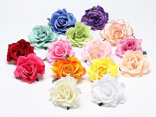 Miniatura 5 de Dreamlily clip para el cabello con rosa para bailarina de flamenco, broche con flor estilo pin up BC10