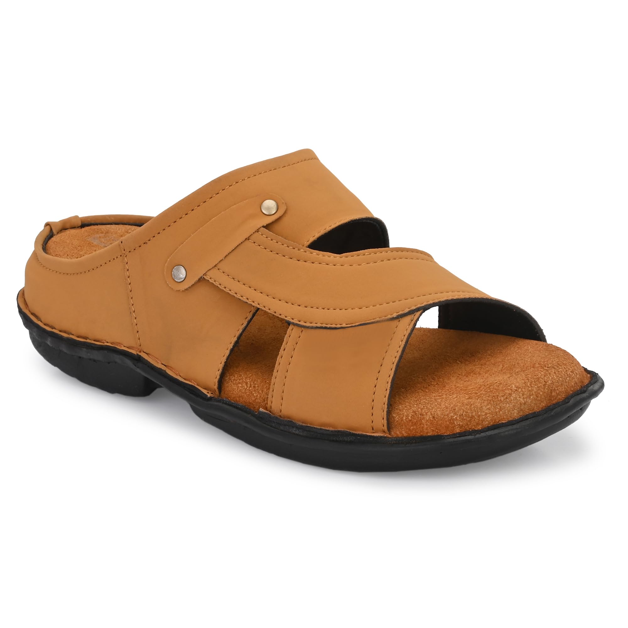 Tan sandal form Classical Thong Lightweight Quick-dry, Heavy Density for Arch Support Comfort, Hand Stitched Chappal, Leather sandal-image-38