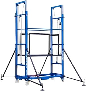 Scaffolding Tower Folding Construction Ladder Electric Scaffold Lifting Machine with Remote Control - Mobile Working Platform Lift Table with Rolling Wheels