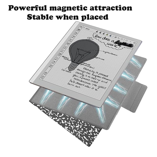 Foto 3 de 5 de Funda magnética con soporte para Onyx Boox Go 10.3 / BOOX Tablet Go 10.3 Gen II Lumi ePaper, ultrafina, ligera