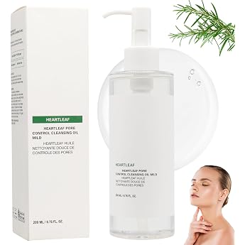 Heartleaf Pore Control Cleansing Oil, Heartleaf Pore Control Cleansing Oil, Facial Cleanser for Sensitive Skin, Makeup Remove