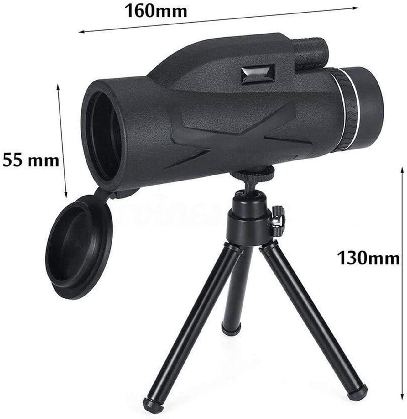 LYGXWJFC Monoculares para Adultos de Alta Potencia, telescopio 80X100 Prisma Bak4 de Alta Potencia a Prueba de Agua para observación de Aves Camping Concierto Viajes para Adultos Observación de Aves
