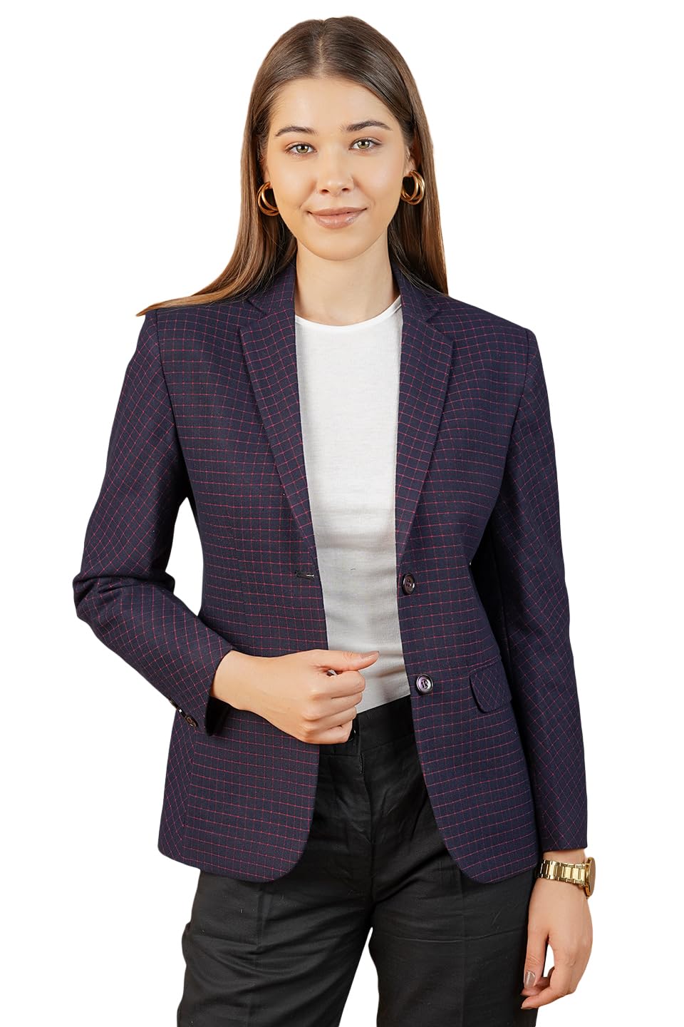 indophilia Women's Blazer Cotton Blazer-picture-27