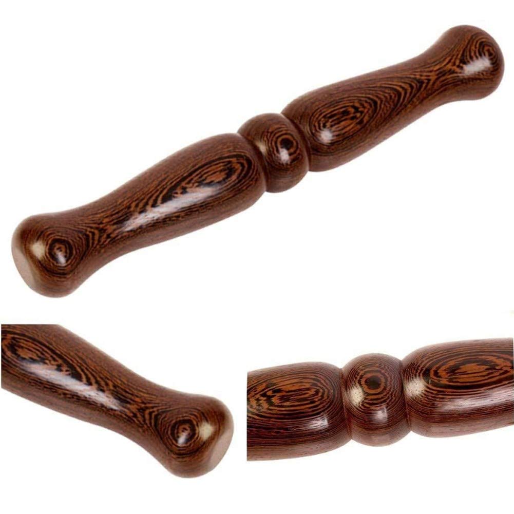 linijki， linijek do Tai Chi z drewna wenge diagramem południka, woskiem(33 * 4.7 cm)
