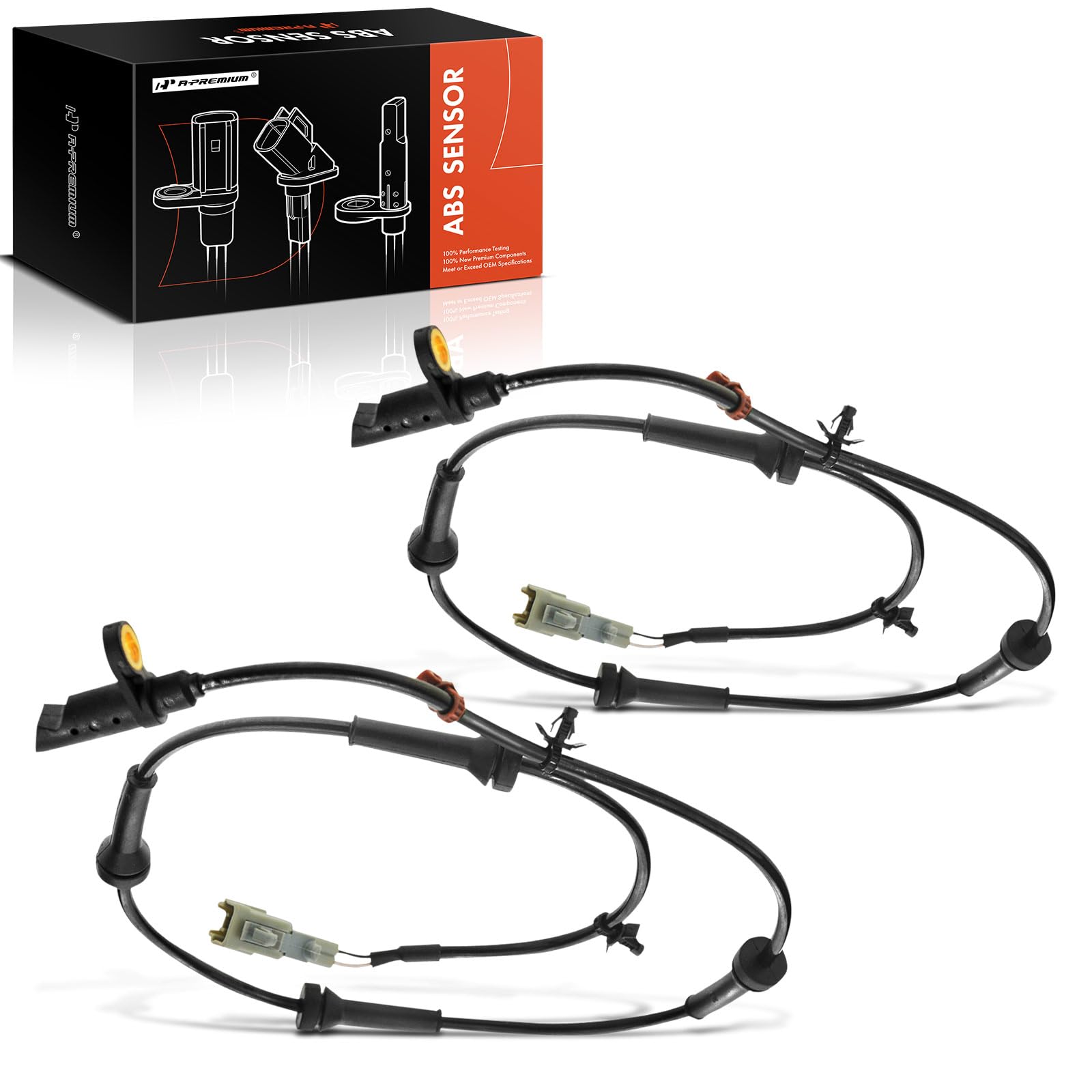 A-Premium ABS Wheel Speed Sensors Compatible with Nissan Rogue 2008-2014 4WD Model Rear Left and Right 2-PC Set-image-10
