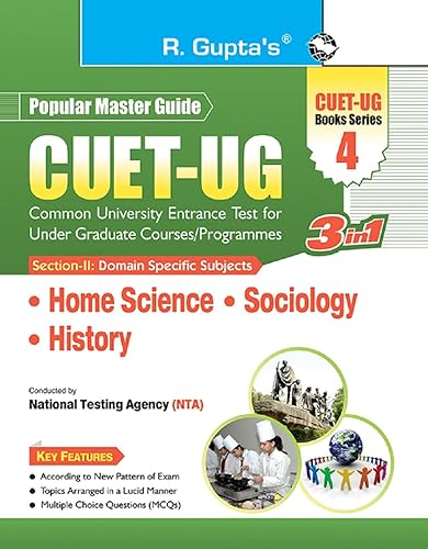 CUET-UG: Section-II (Domain Specific Subjects: Home Science, Sociology, History) Entrance Test (Books Series-4)