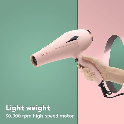 Miniatura 5 de Secador de pelo con cepillo difusor, accesorios de peine, potente motor de CA para cabello grueso 3C, rizado, para mujeres, salón profesional, mejor