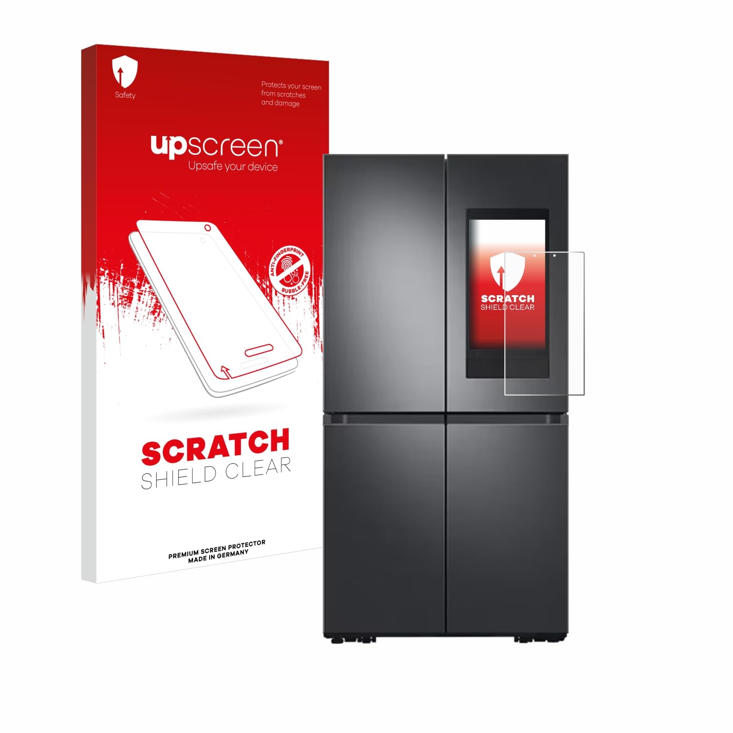 upscreen Pellicola Protettiva per Samsung Family Hub 21.5" 16:9 | , Chiara Protezione Schermo Made in Germany, Anti-Graffio Trasparente Mounting Kit