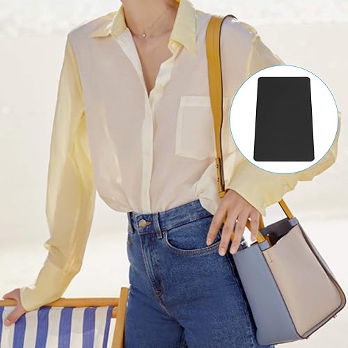 Miniatura 6 de PH PandaHall Moldeador de base de bolso, 8 estilos de plástico negro rectángulocuadradoovalado para bolsas de bolsas para mantener la forma para