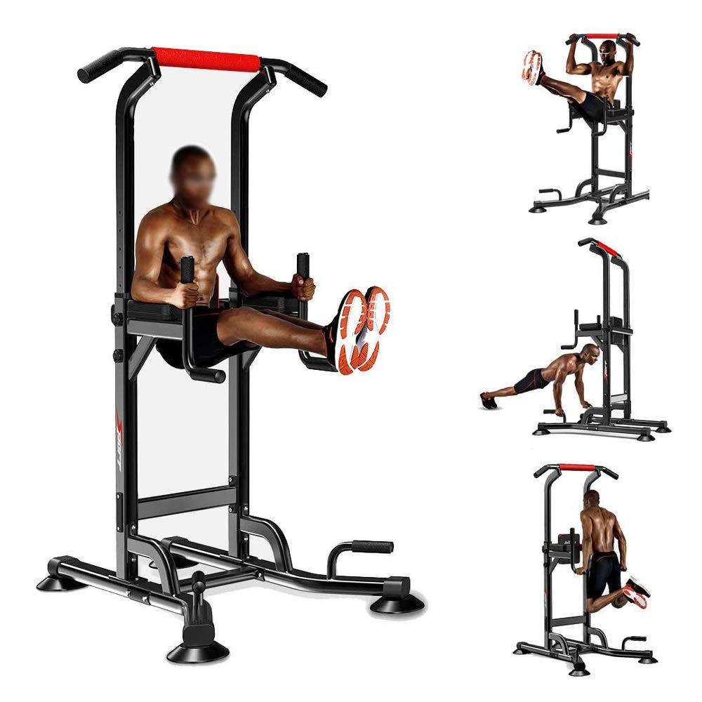 Pull Ups Power Tower Multi-Functional Power Tower Dip Station Pull-Up Bar Dip Stands Push-Up Exercise Equipment for Home