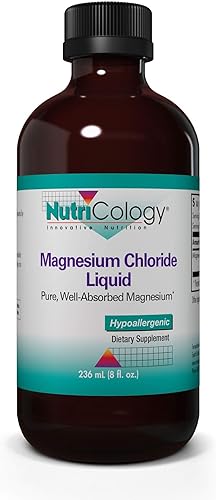 NutriCology Cloruro de magnesio líquido - Soporte óseo, forma biodisponible - 8.0 fl oz (8 fl oz)
