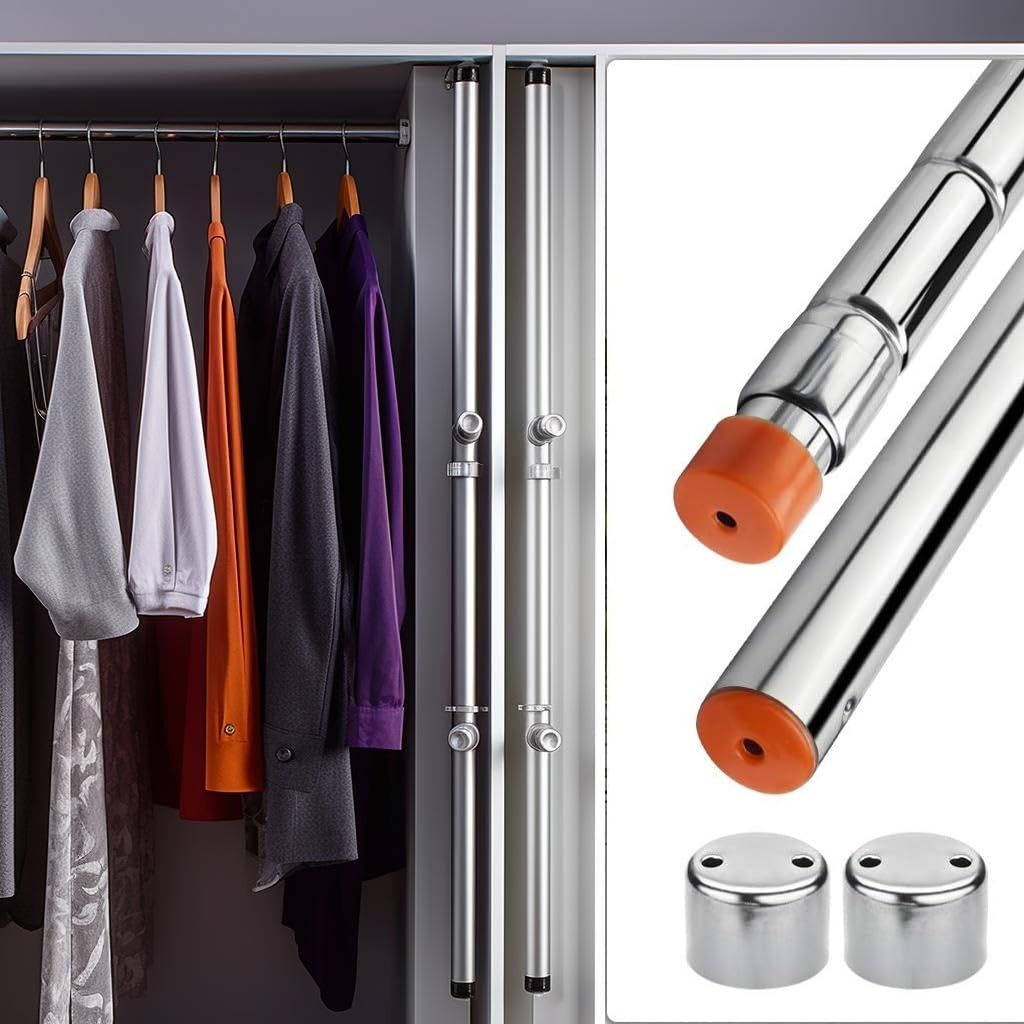 Tringle à rideau de douche extensible sans perçage - tringle à rideau