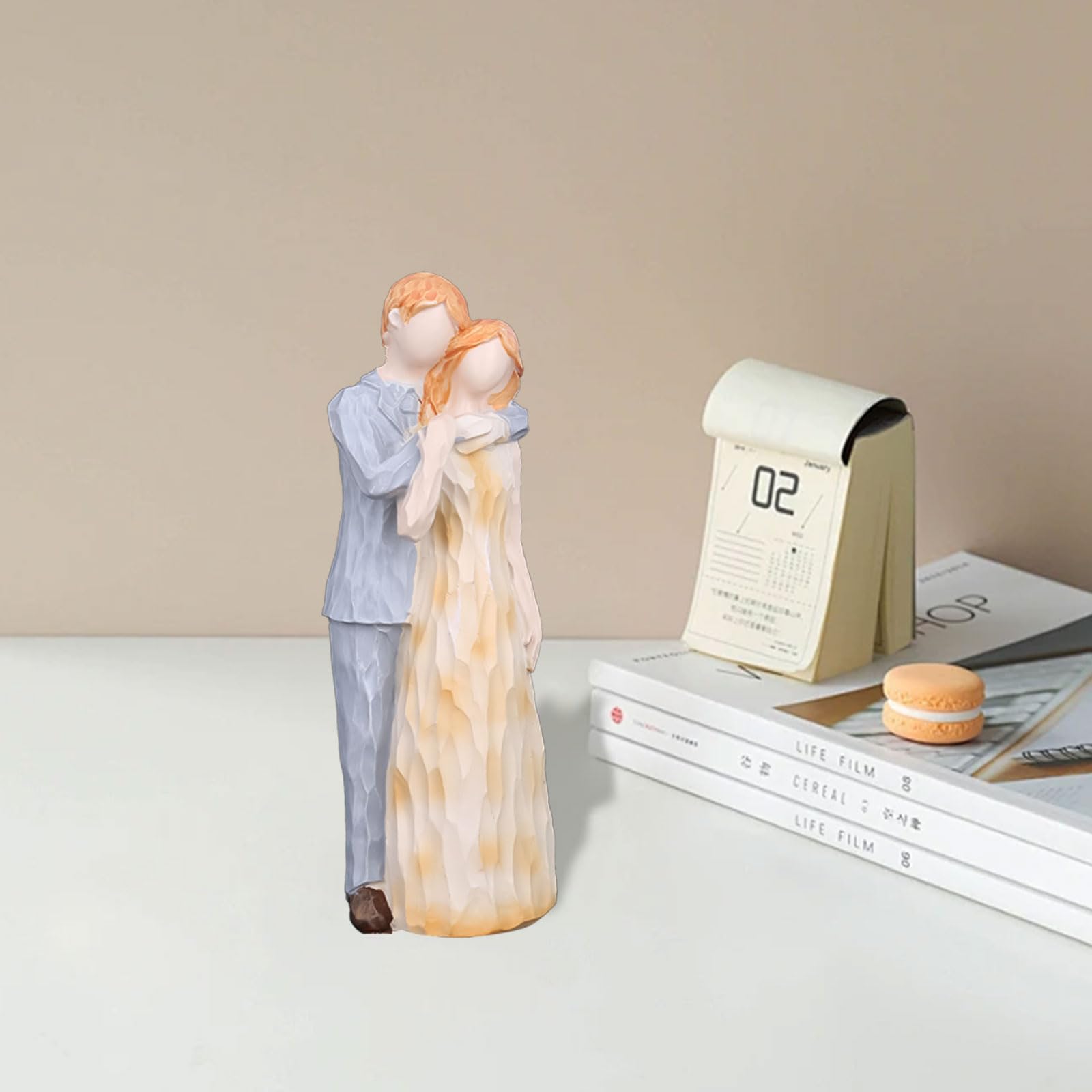 XTDMJ Anniversary Present Gifts for Couple 20th 30th 40th 50th 60th for Her Him Anniversary Wedding Gifts for Parents Anniversary Figurine Couple Sculpture Figure - Image 2