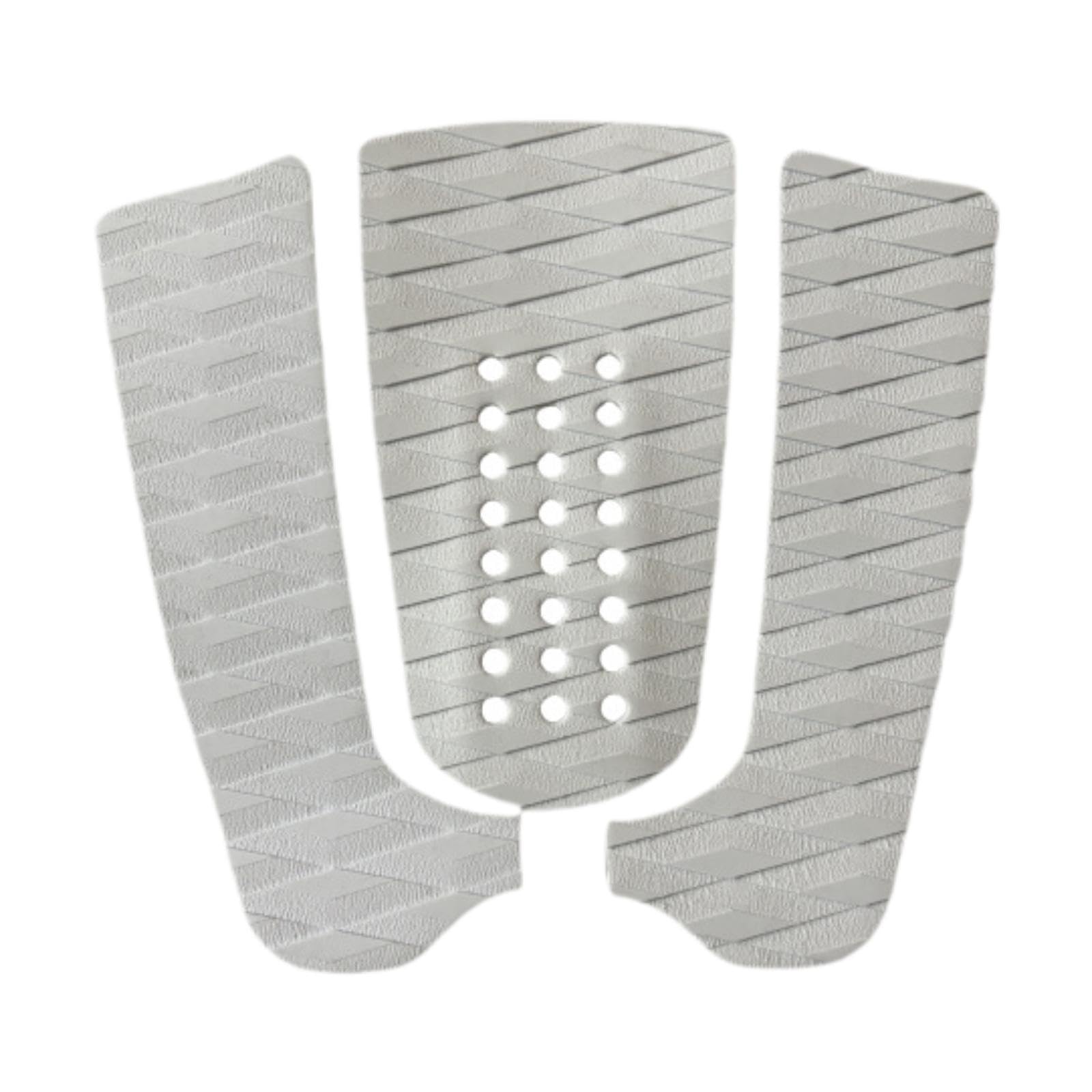 Gralara 3 Teile Surfbrett Fußpad, rutschfeste Deckmatte für Wassersport