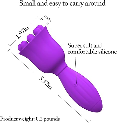 Miniatura 3 de Mini masajeador de mano, silicona calmante impermeable, para hombro, espalda, cuello, cabeza, cabeza y calmante de cuerpo completo, recargable por